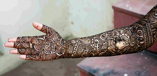 Portræt i hånd Mehndi Design