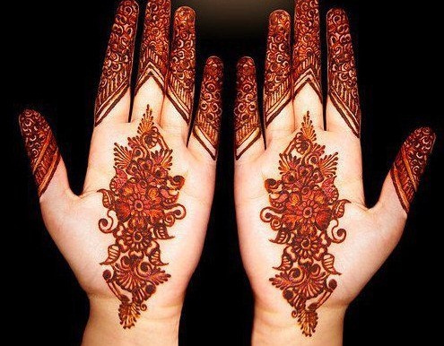 Arabisk Mehndi -mønster til hænder