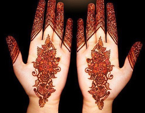 Arab Mehndi minta a kezekhez