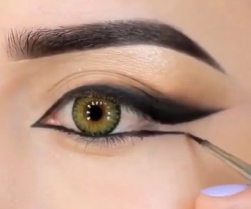 Indiske brude øjenmakeupstip