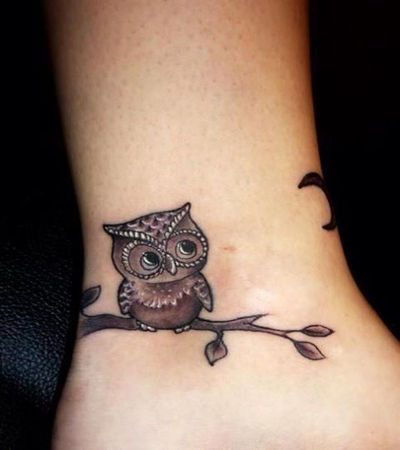 Ugle Hoot Tatoveringer