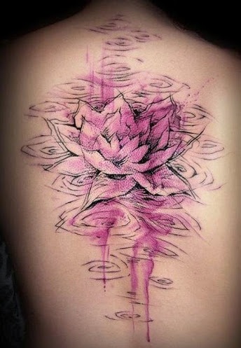 Lotus Pond Tattoo Designs