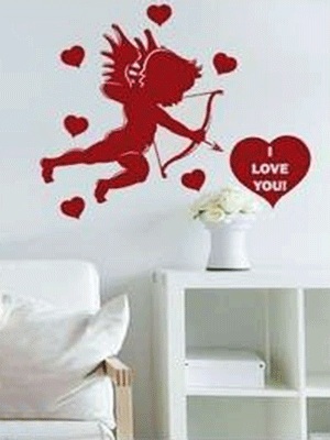 Love Cupid Wall Decor til Valentinsgave