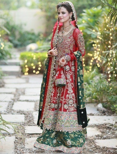 Hosszú Choli Lehenga