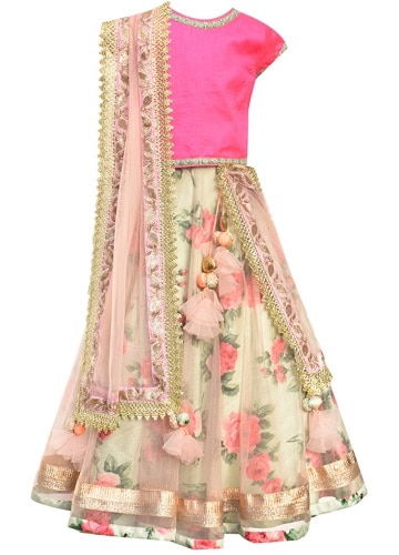 Gyerekek Lehenga