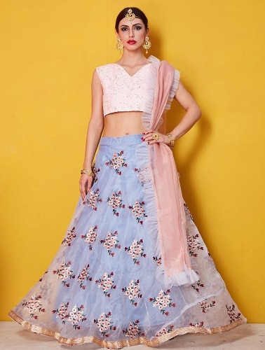 Organza Lehenga