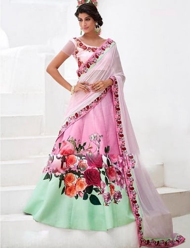 Nyomtatott Lehenga