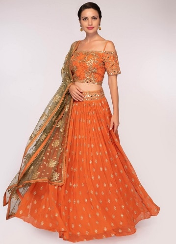 Georgette Lehenga