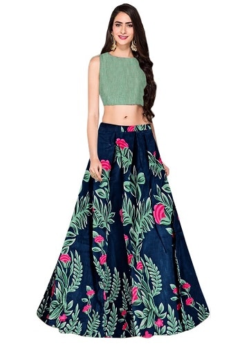 Crepe Lehenga