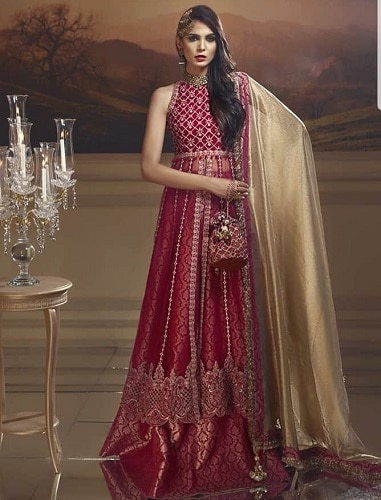 Maroon Lehenga