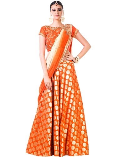 Orange Lehenga