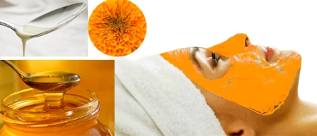 Marigold Flower Face Pack