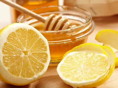 Ansigtspakke med honning og citron