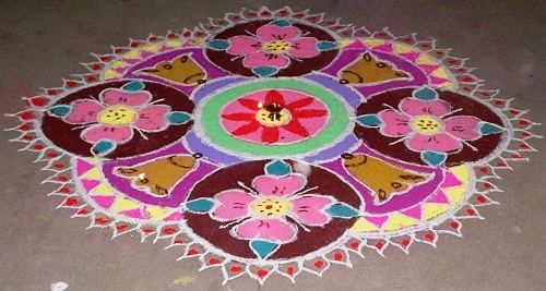 Rangoli designs til avancerede kunstnere