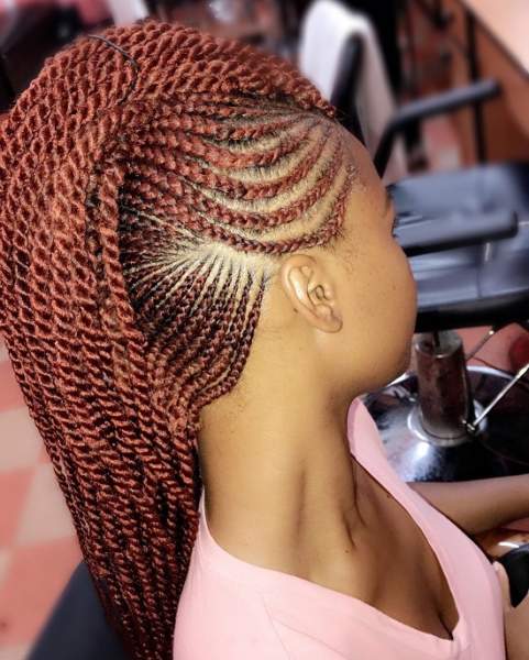 Fed Mohawk Cornrows