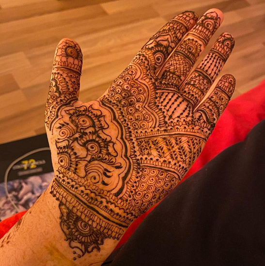 Enkle brude Mehndi -designs