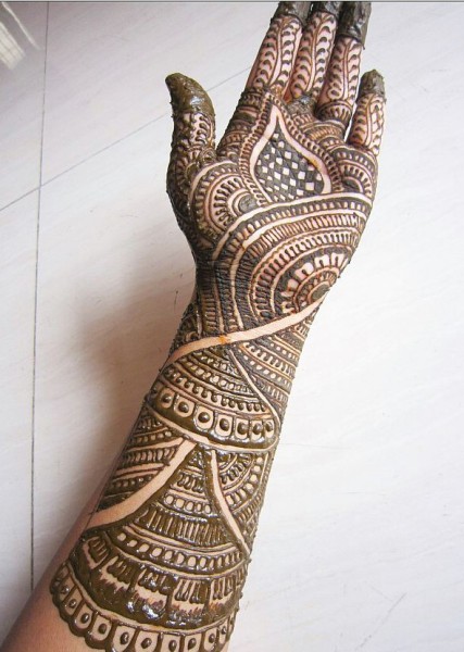 Floral Mehandi Design til brude