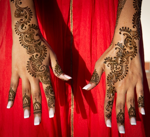 Brude Mehndi til håndflader og underarme