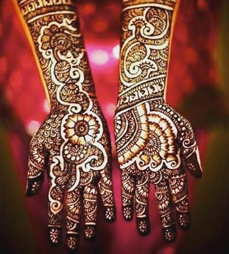 Brude Mehndi Design til bryllupper