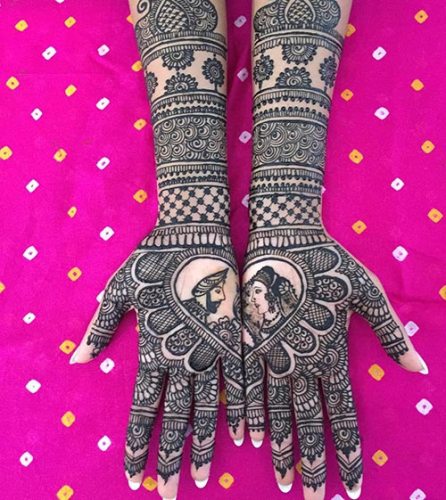 Love Mehndi Design esküvői célokra