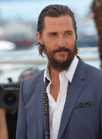 Slicked Back Matthew Mcconaughey