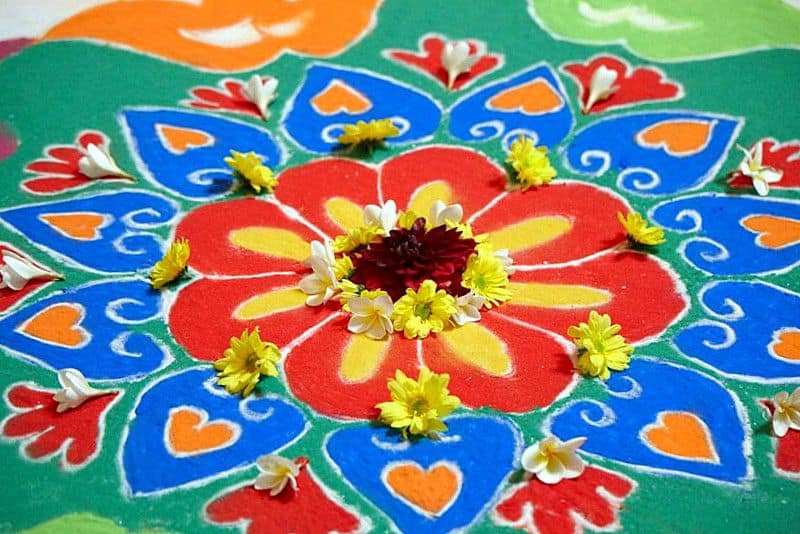 Rangoli Design til festivaler