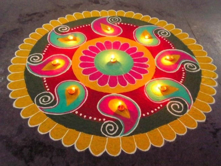 Gyönyörű Rangoli Designs