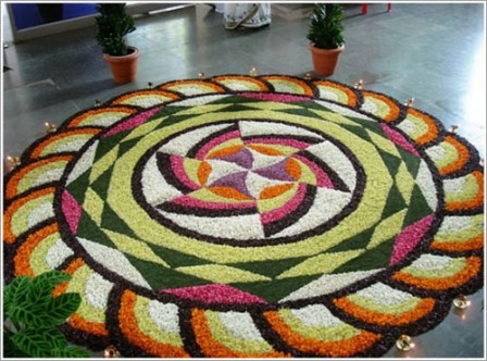 Flower Rangoli Design