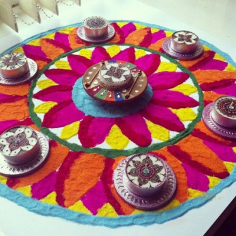 Rangoli designs til festivaler