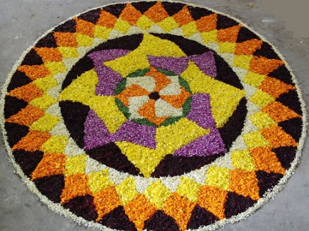 Swastik Sign Rangoli