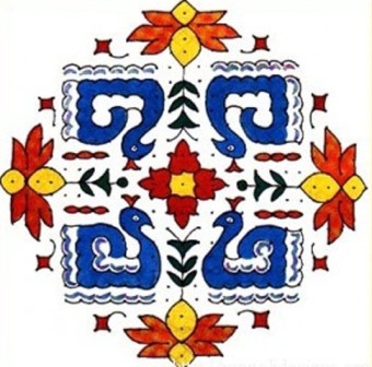 Egyszerű Rangoli Designs with Dots