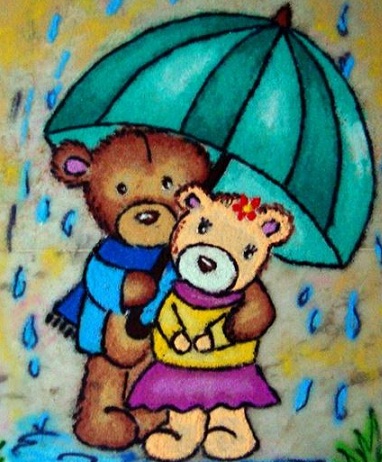 Teddy Rangoli Design