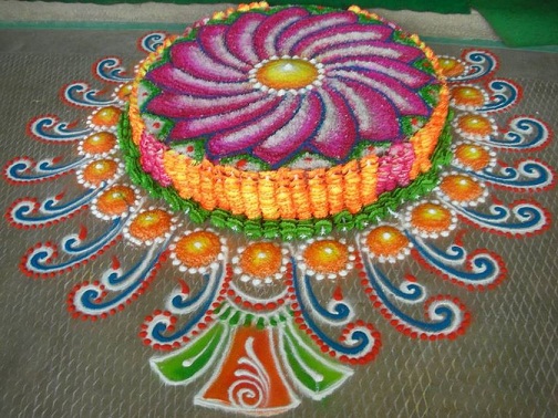 3- D Rangoli Designs