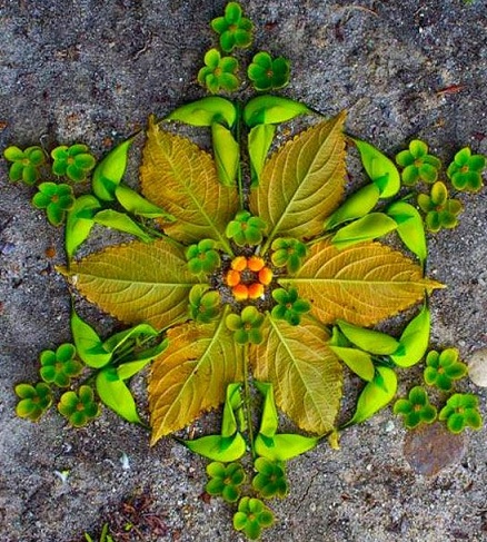 Leaf Rangoli Designs