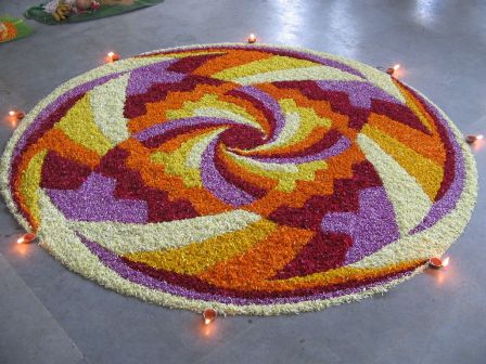 Rangoli Design kis alkalmakra