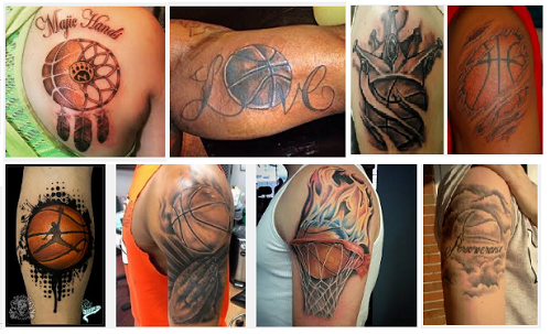 basketball tatovering designs