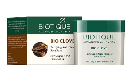 Biotique Bio szegfűszeg tisztító, foltok elleni arcpakolás