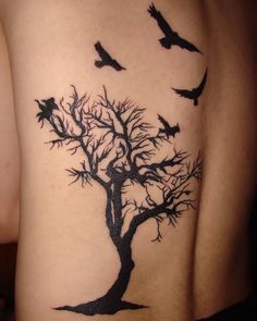 Birds Paisley Tattoo Design