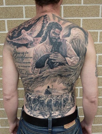 Jesus Image Religiøse tatoveringsdesigner