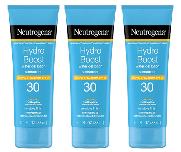 Neutrogena Hydro Boost Ikke -fedtet fugtgivende solcreme med bredt spektrum Spf