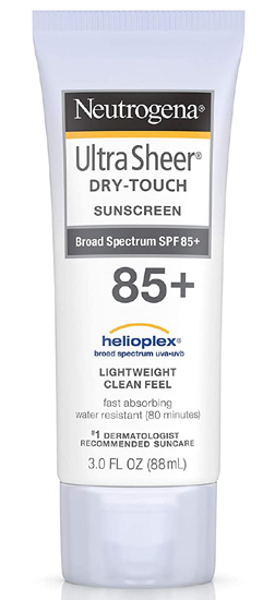 Neutrogena Ultra Sheer Dry Touch fényvédő SPF 85