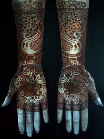 Flower Mehandi Design For Hands
