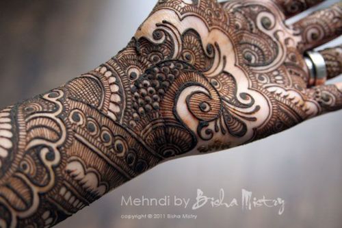Peacock Mehendi Design For Full Hands