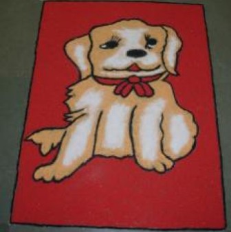 Sød tegneseriehund Rangoli