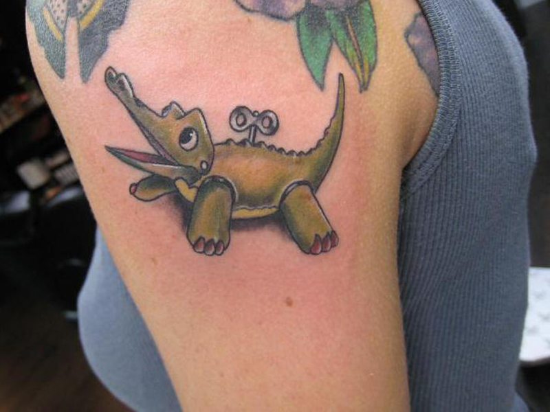 Nysgerrige Alligator Tattoo Designs