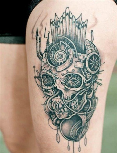 biomekaniske tatoveringsdesigner