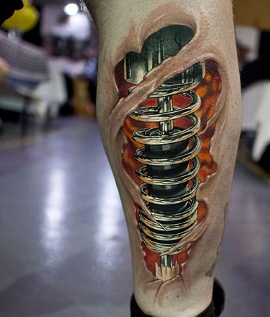 Støddæmper Biomekaniske tatoveringsdesigner