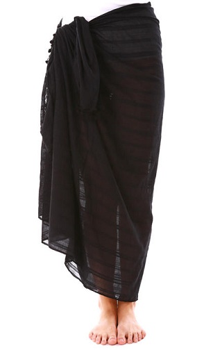 Sarong sort tørklæde