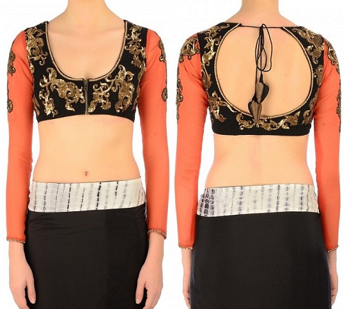 U -formet bluse