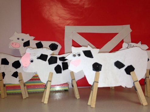 Tøj Pin Cows Craft